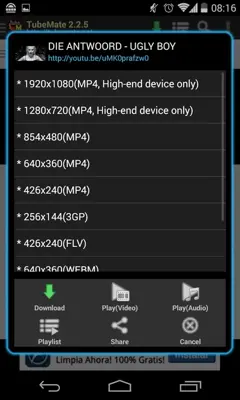 TubeMate YouTube Downloader android App screenshot 15