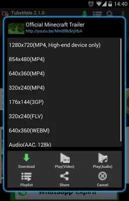 TubeMate YouTube Downloader android App screenshot 17